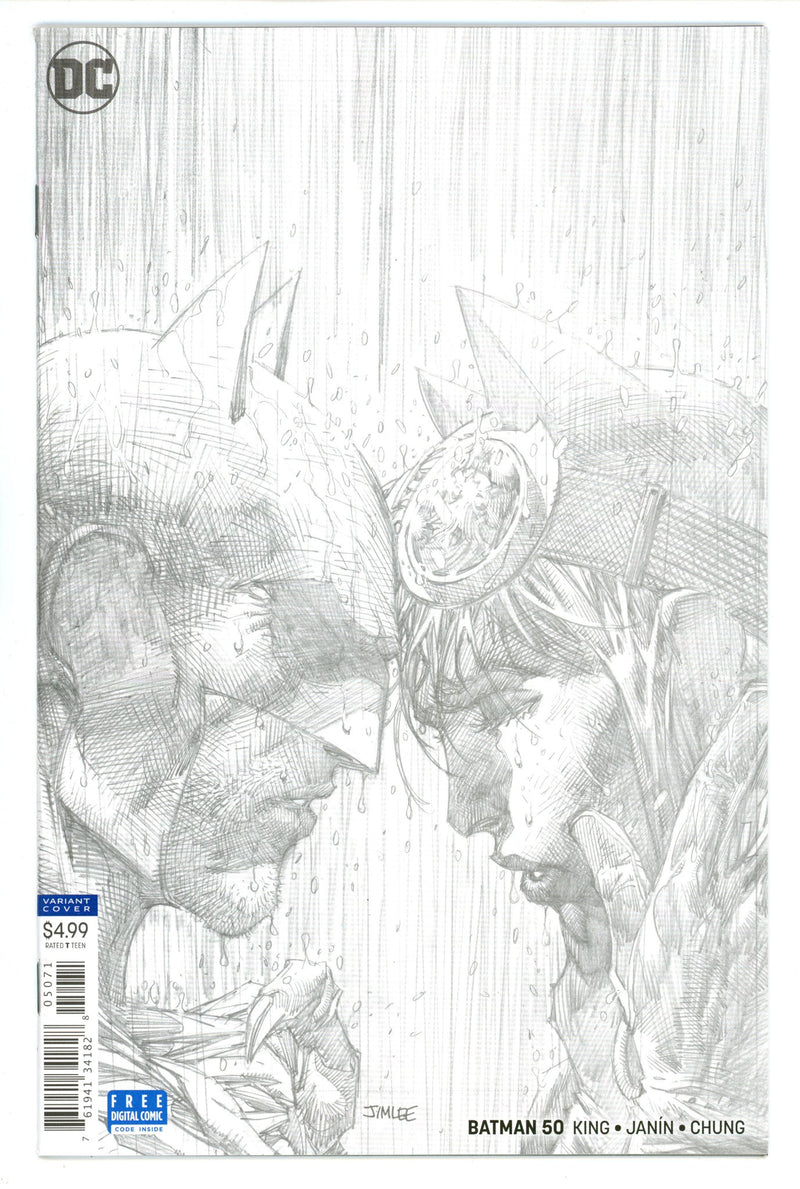 Batman Vol 3 50 NM- (9.2) (2018) Lee Sketch Incentive Variant 