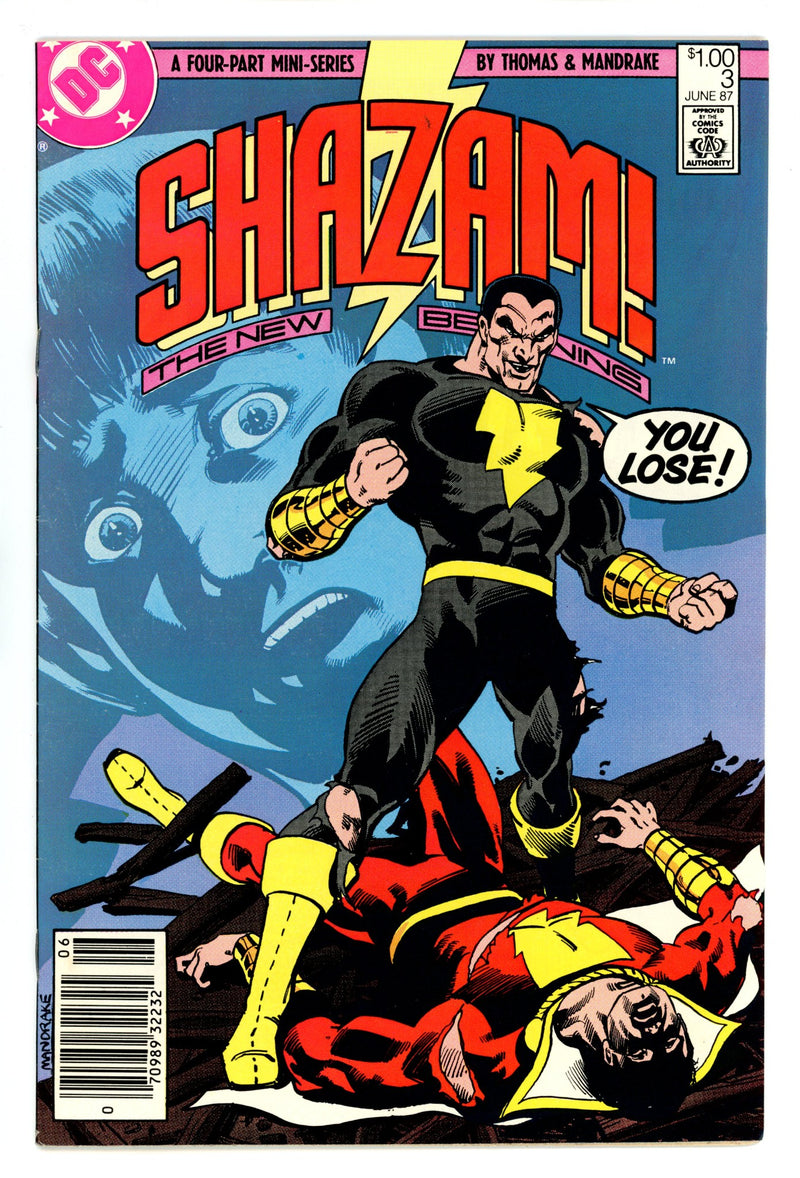 Shazam: The New Beginning 3 FN (6.0) (1987) Canadian Price Variant 