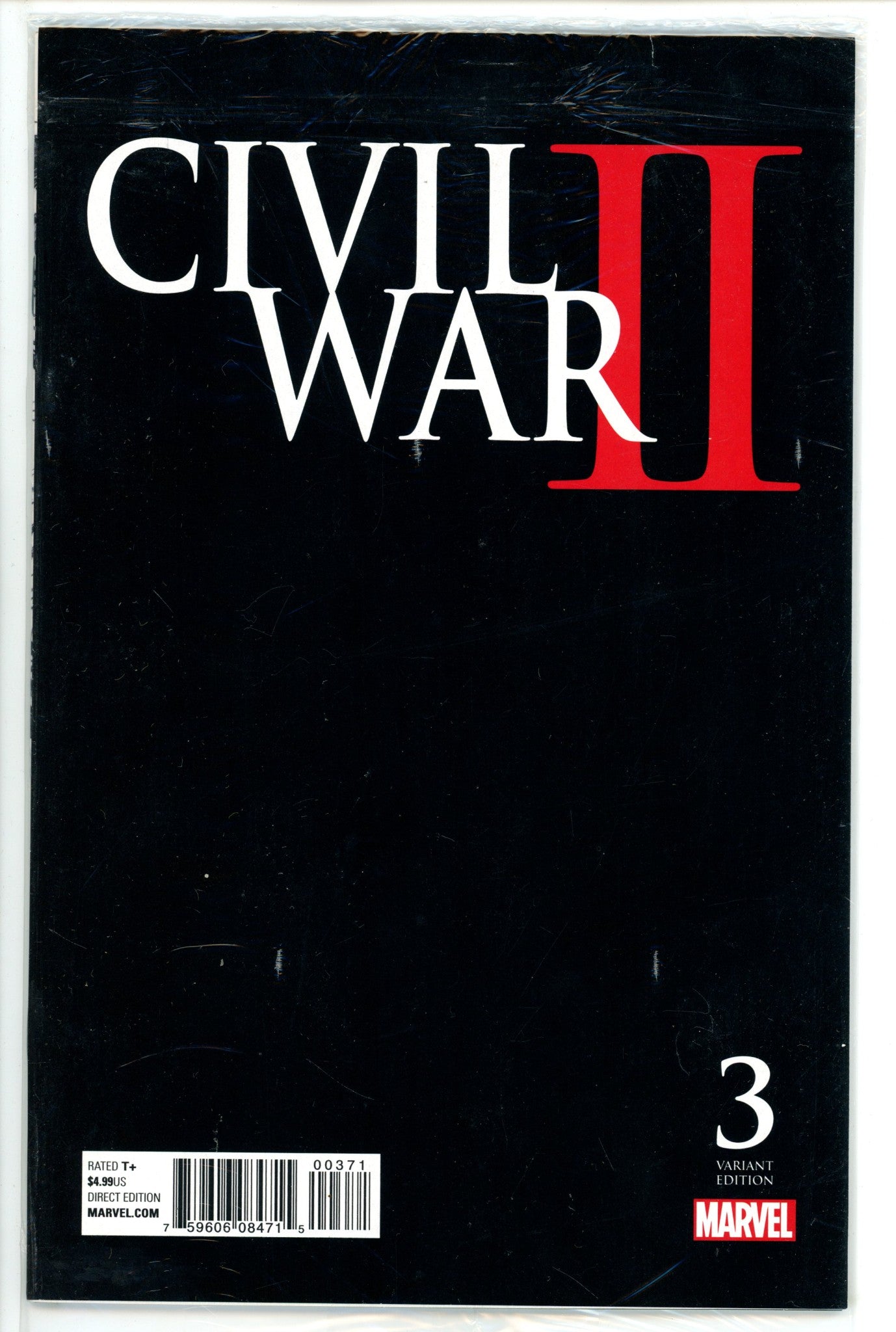 Civil War II 3 Quesada Midnight Launch Sketch Variant (2016)