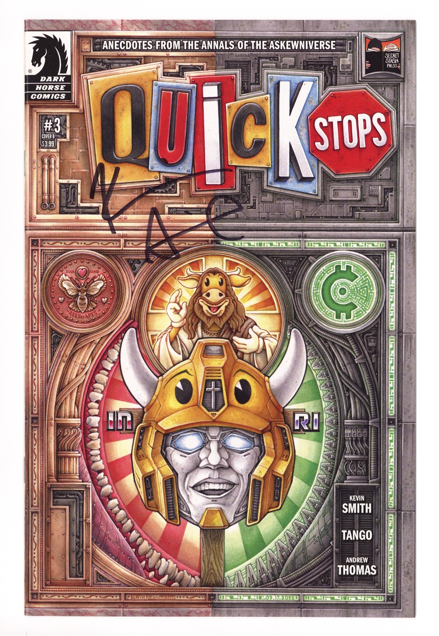 Quick Stops 3 High Grade (2022) Pflueger Variant Signed x1 Cover Kevin Smith 