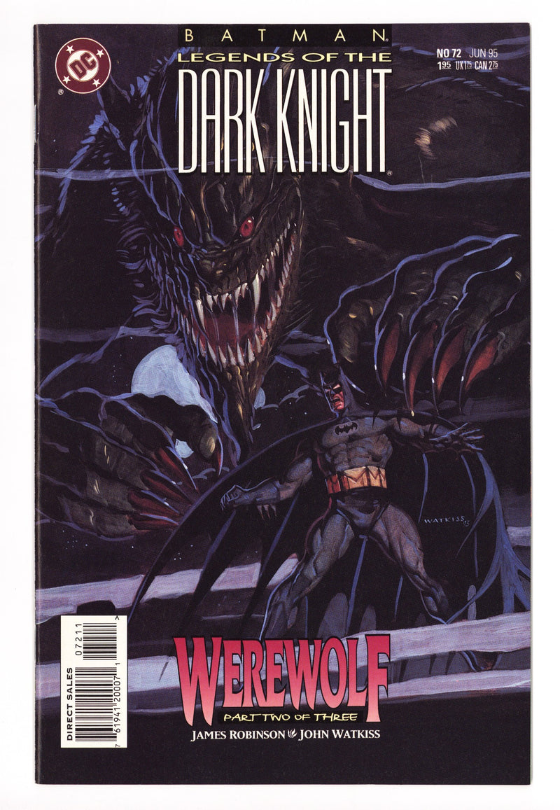 Batman: Legends of the Dark Knight 72 High Grade (1995) 