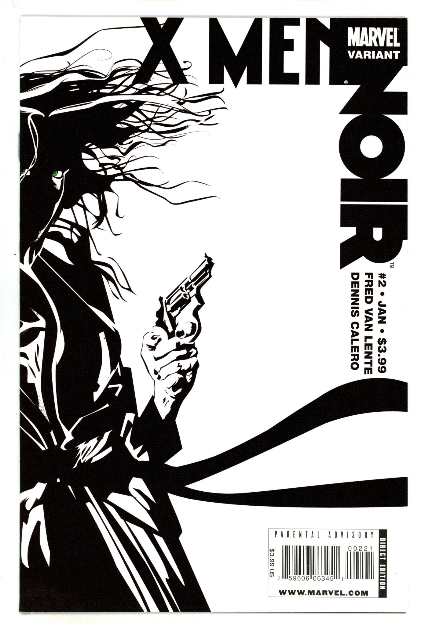 X-Men Noir 2 Mid Grade (2009) Calero Variant 