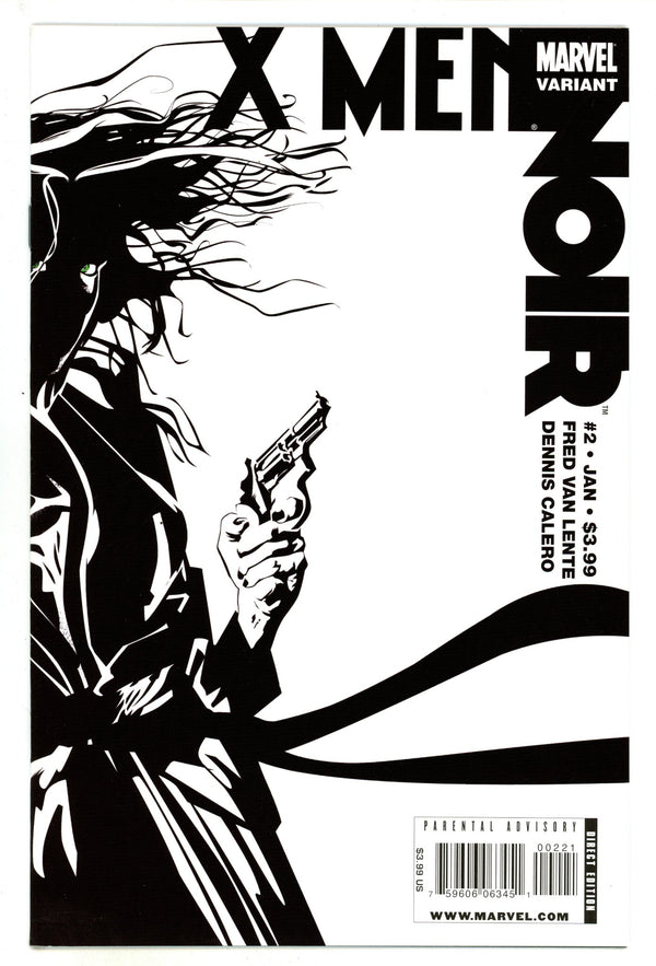 X-Men Noir 2 Mid Grade (2009) Calero Variant