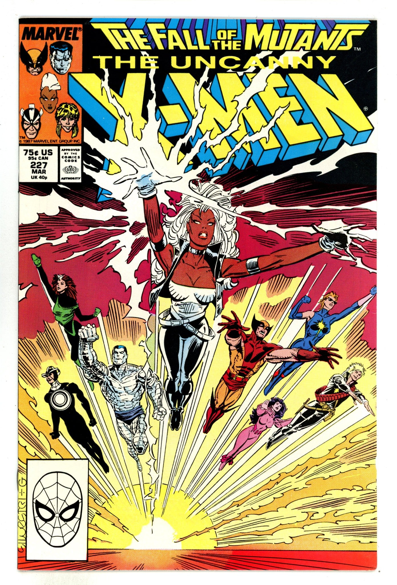 The Uncanny X-Men Vol 1 227 Mid Grade (1988) 