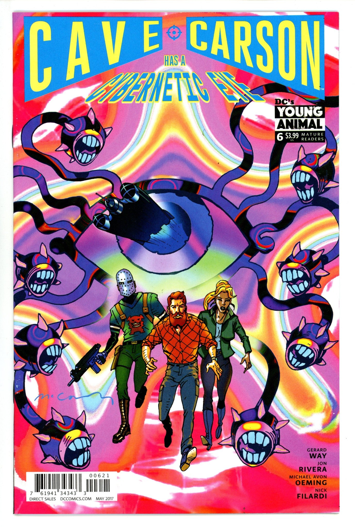 Cave Carson Has a Cybernetic Eye 6 High Grade (2017) McCarthy Variant 