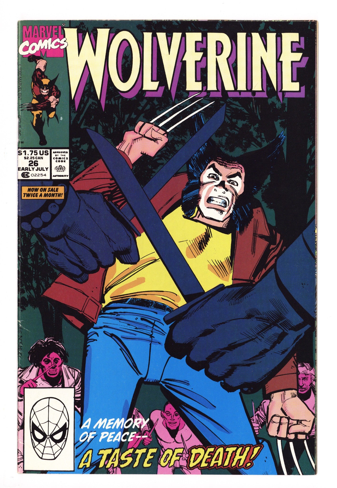 Wolverine Vol 2 26 Mid Grade (1990) 