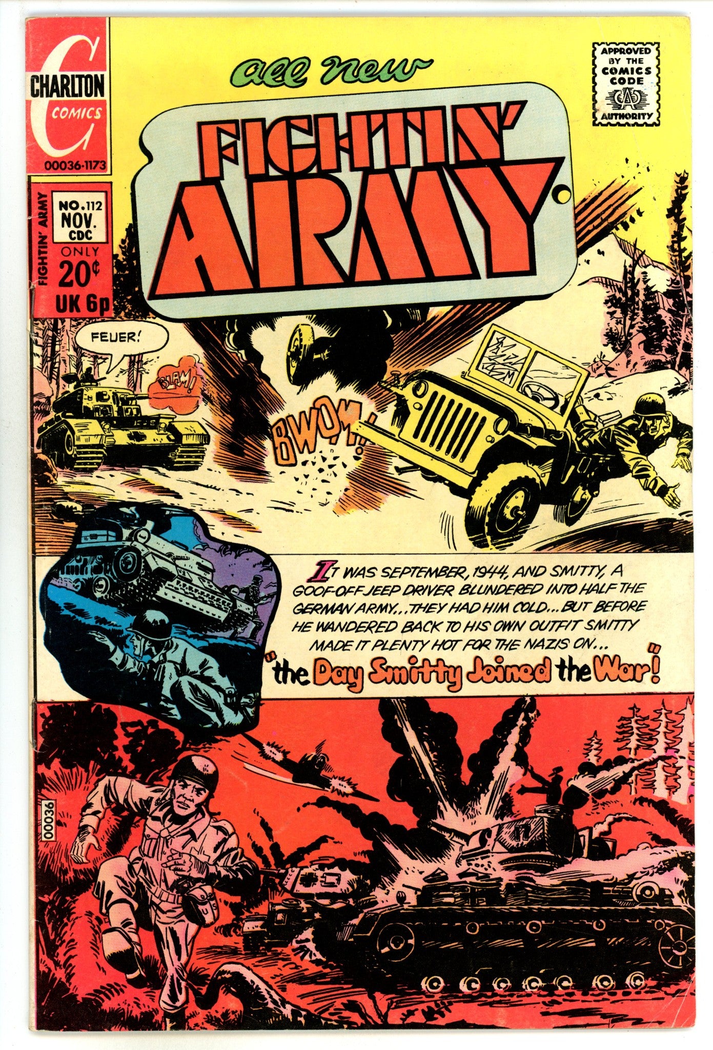 Fightin' Army 112 FN- (5.5) (1973) 