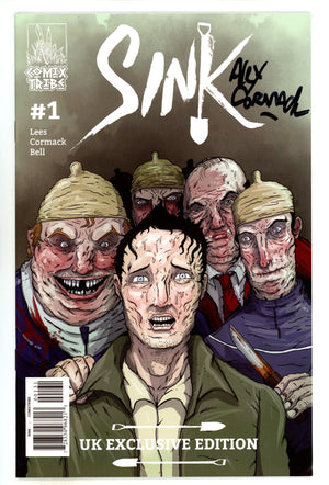 Sink 1 VF (8.0) /300 (2017) Laurie Exclusive Variant Signed x1 Cover Alex Cormack