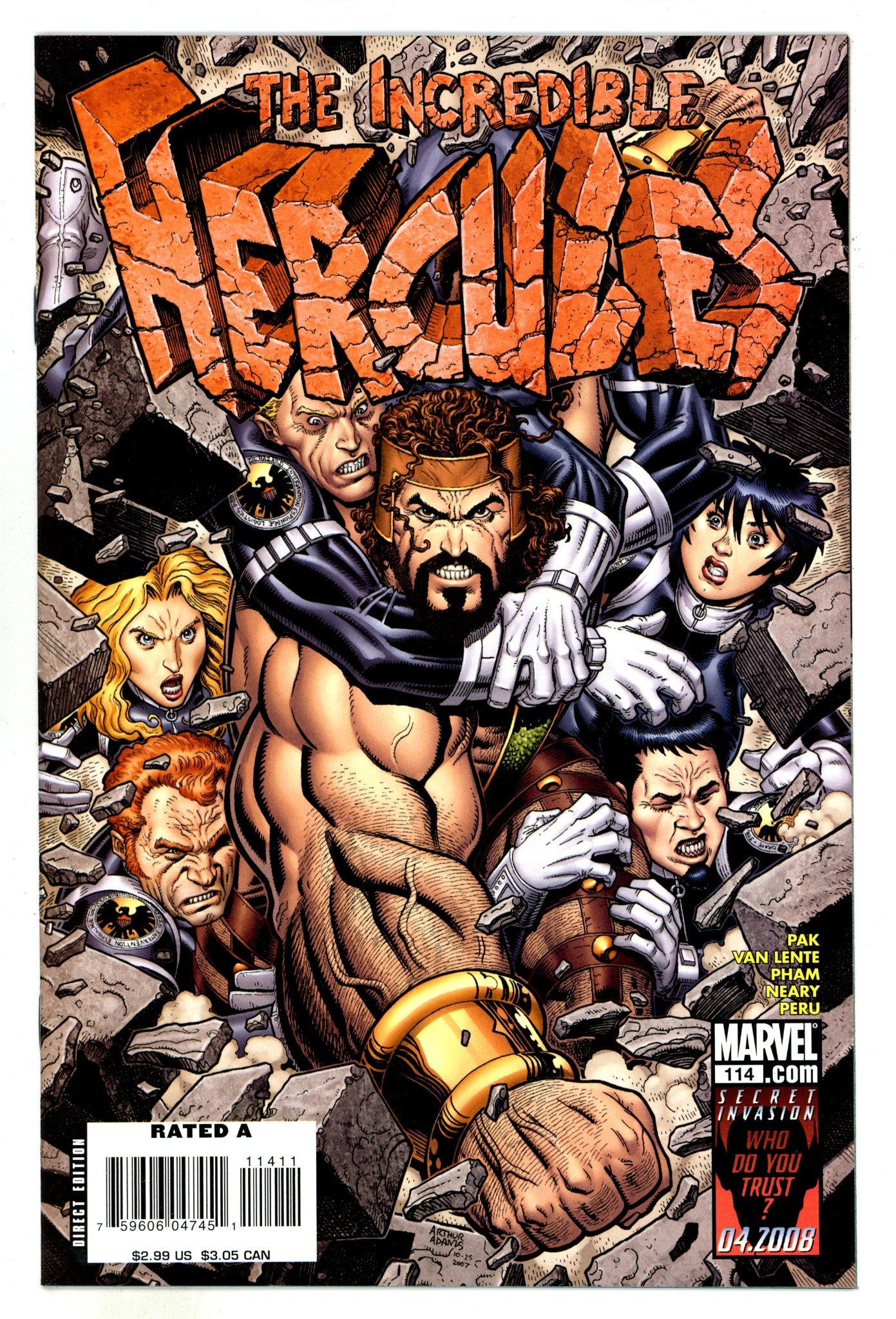 Incredible Hercules 114 High Grade (2008) 