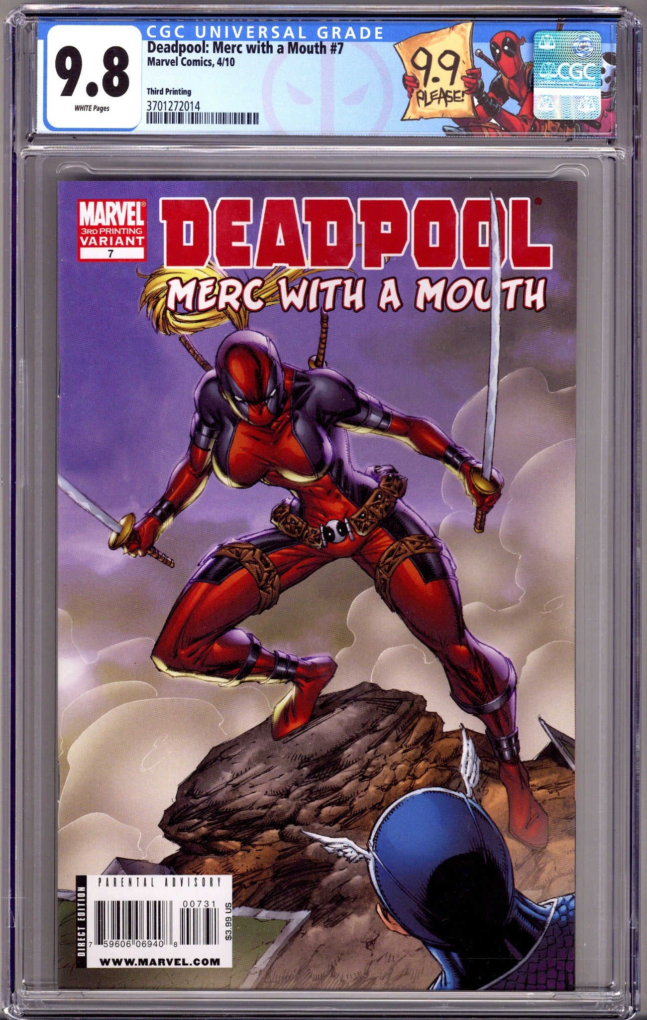 Deadpool: Merc with a Mouth 7 CGC 9.8 (NM/M) (2010) 3rd Print 