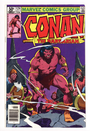 Conan the Barbarian Vol 1 124 Low Grade (1981) Newsstand