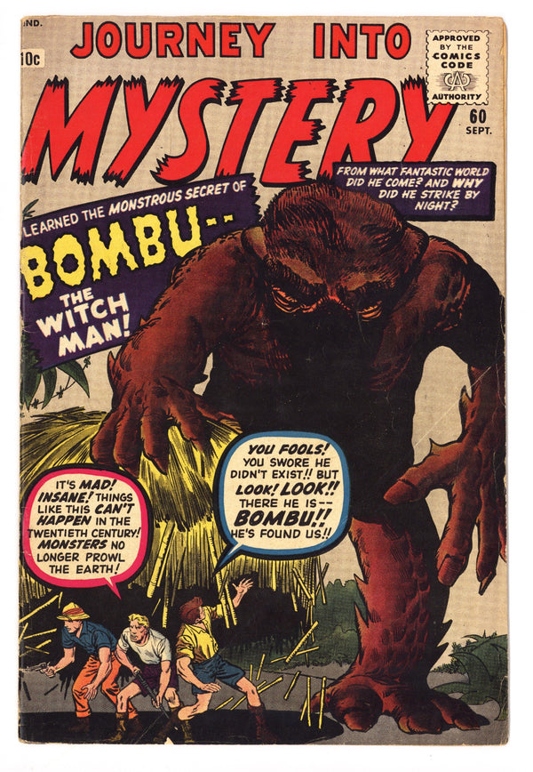 Journey into Mystery Vol 1 60 VG- (3.5) (1960)