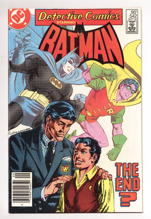 Detective Comics Vol 1 542 VF+ (8.5) (1984) Canadian Price Variant
