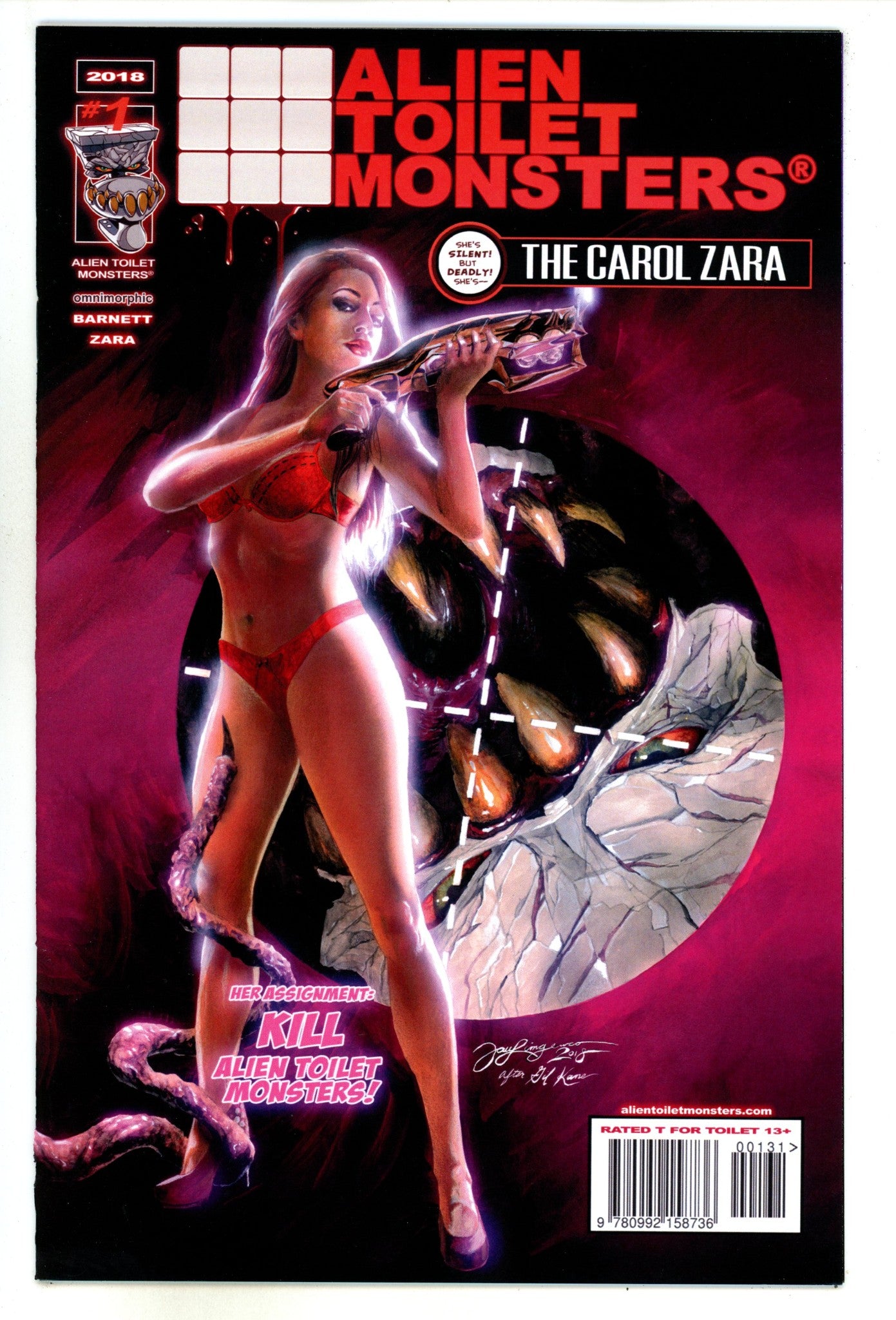 Alien Toilet Monsters 1 NM- (9.2) (2017) Homage Exclusive Variant 