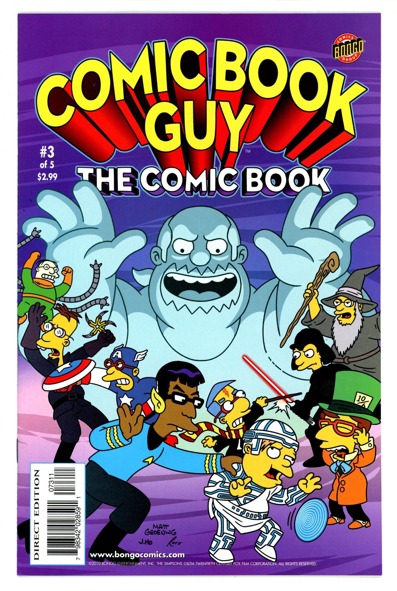Bongo Comics Presents Comic Book Guy: The Comic Book 3 VF/NM (9.0) (2010) 