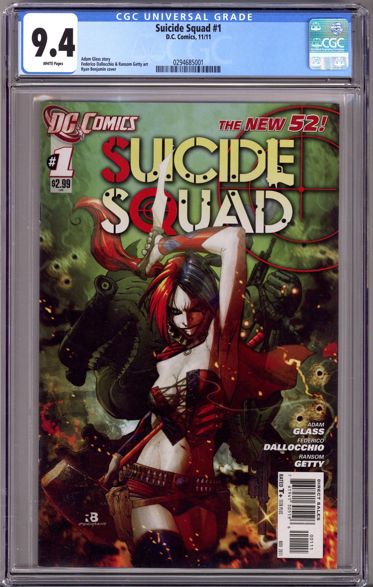 Suicide Squad Vol 3 1 CGC 9.4 (NM) (2011)