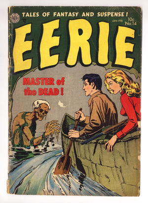 Eerie 14 FR (1.0) Cover Detached, Spine Split (1954)