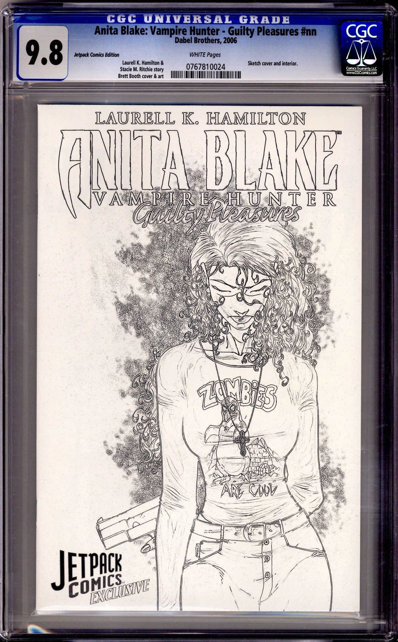 Anita Blake: Vampire Hunter in Guilty Pleasures 1 CGC 9.8 (NM/M) (2006) Booth Sketch Exclusive Variant 