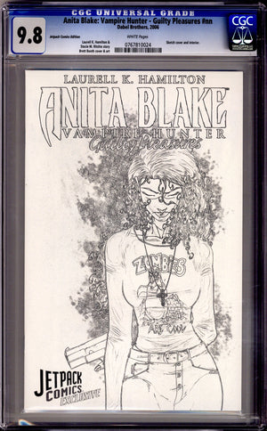 Anita Blake: Vampire Hunter in Guilty Pleasures 1 CGC 9.8 (NM/M) (2006) Booth Sketch Exclusive Variant