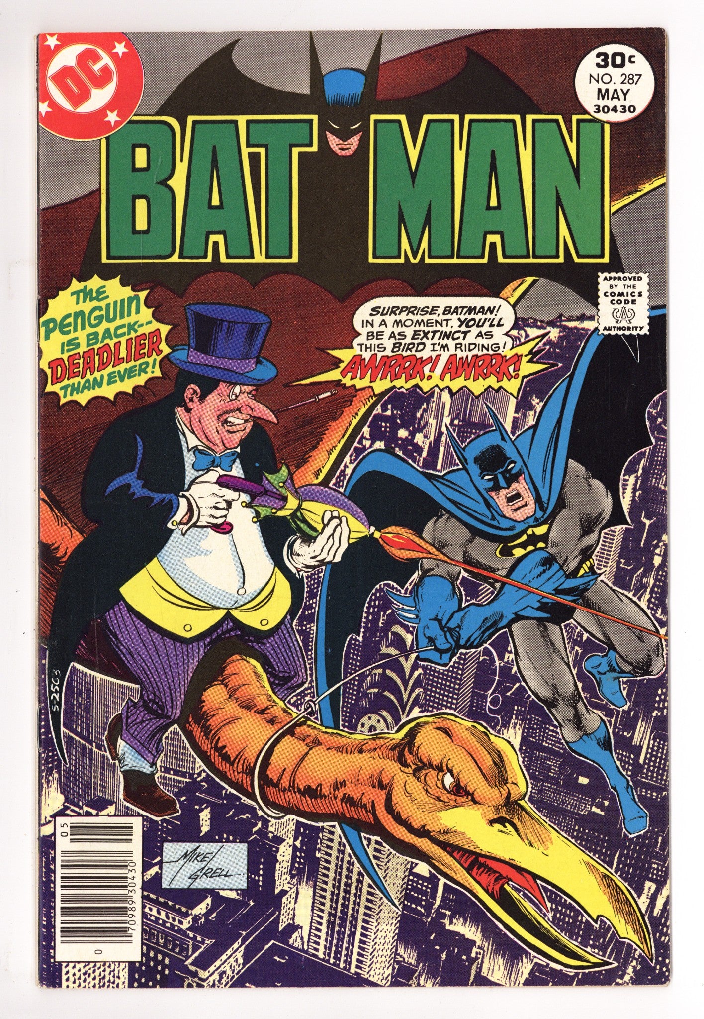 Batman Vol 1 287 FN (6.0) (1977) 