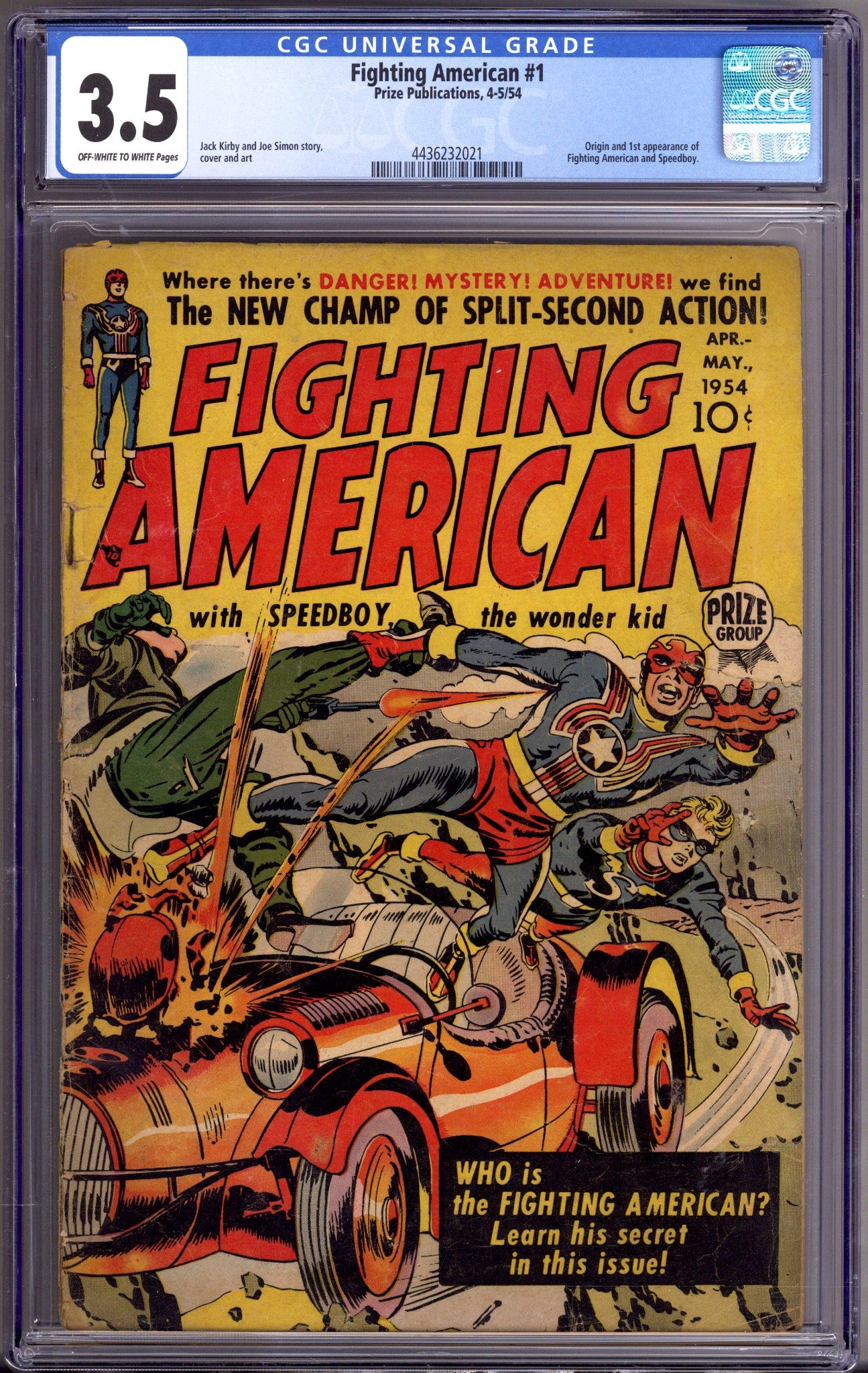 Fighting American Vol 1 1 CGC 3.5 (VG-) (1954) 