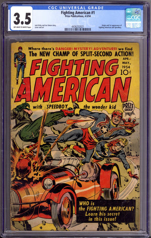 Fighting American Vol 1 1 CGC 3.5 (VG-) (1954)