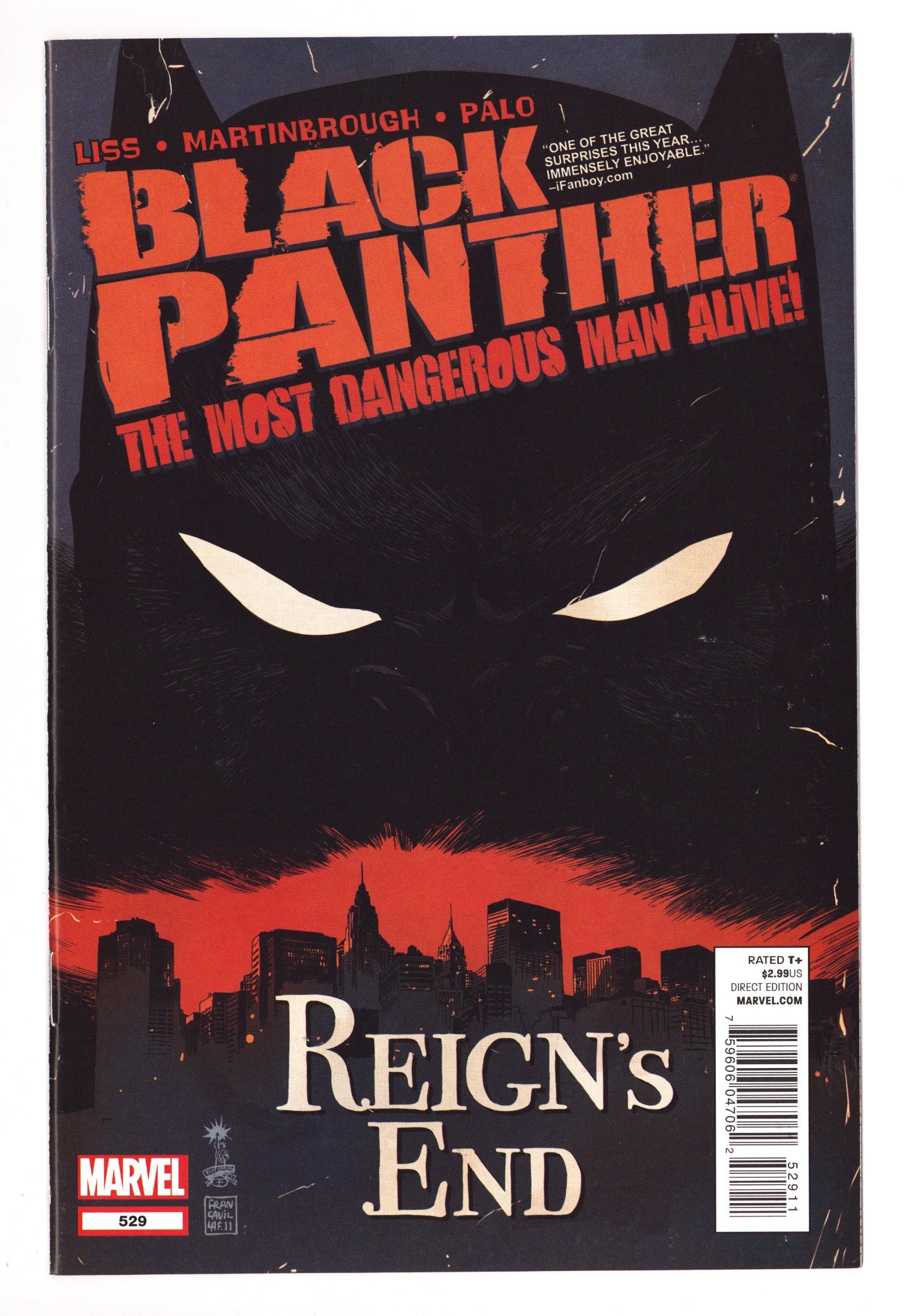 Black Panther: The Most Dangerous Man Alive 529 High Grade (2012) 