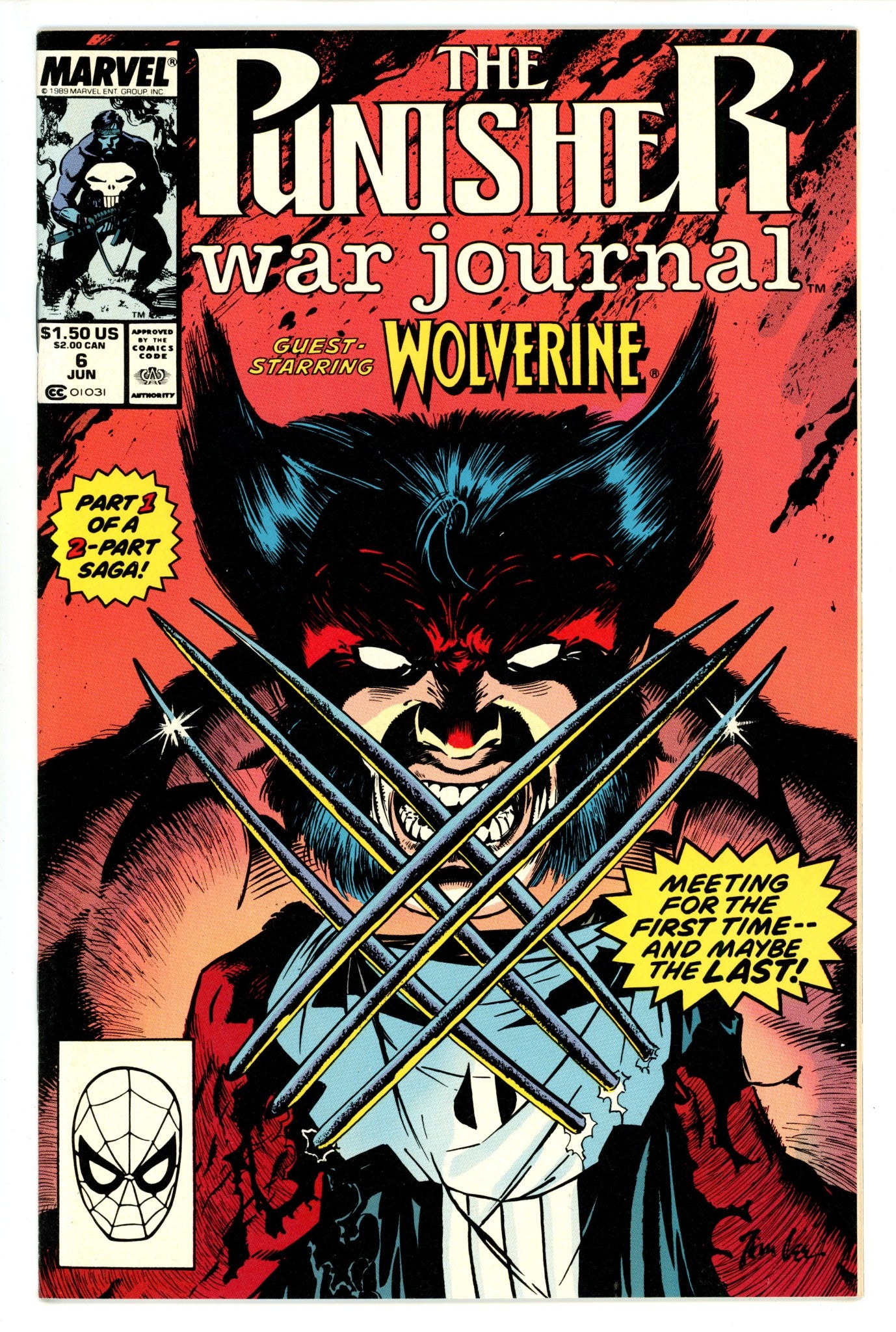 The Punisher War Journal Vol 1 6 VF- (7.5) (1989) 