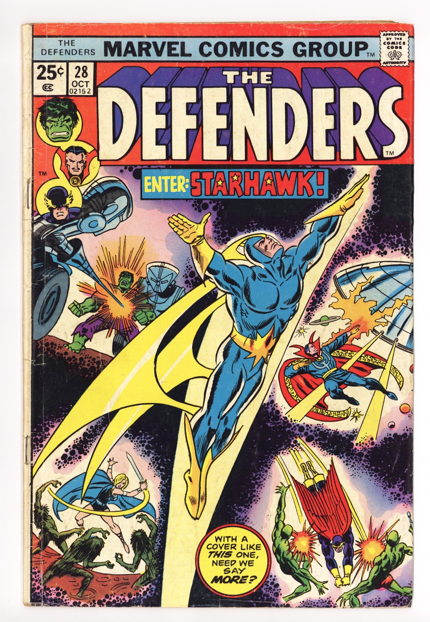The Defenders Vol 1 28 GD/VG (3.0) (1975) 
