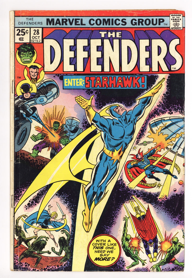 The Defenders Vol 1 28 GD/VG (3.0) (1975) 