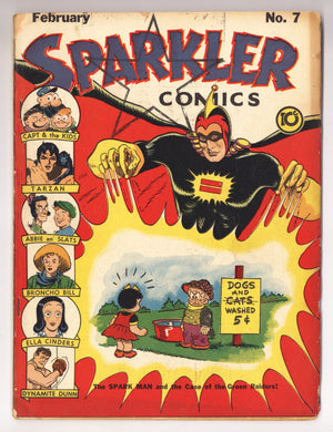 Sparkler Comics Vol 1 7 VG (4.0) Colour Touch (1942)