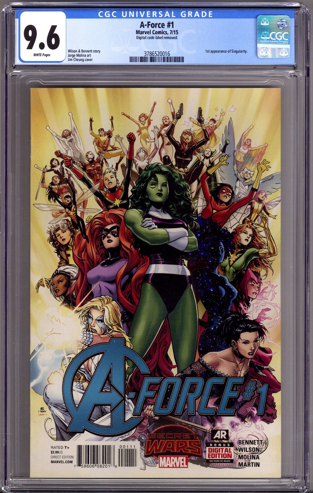 A-Force Vol 1 1 CGC 9.6 (NM+) (2015) 