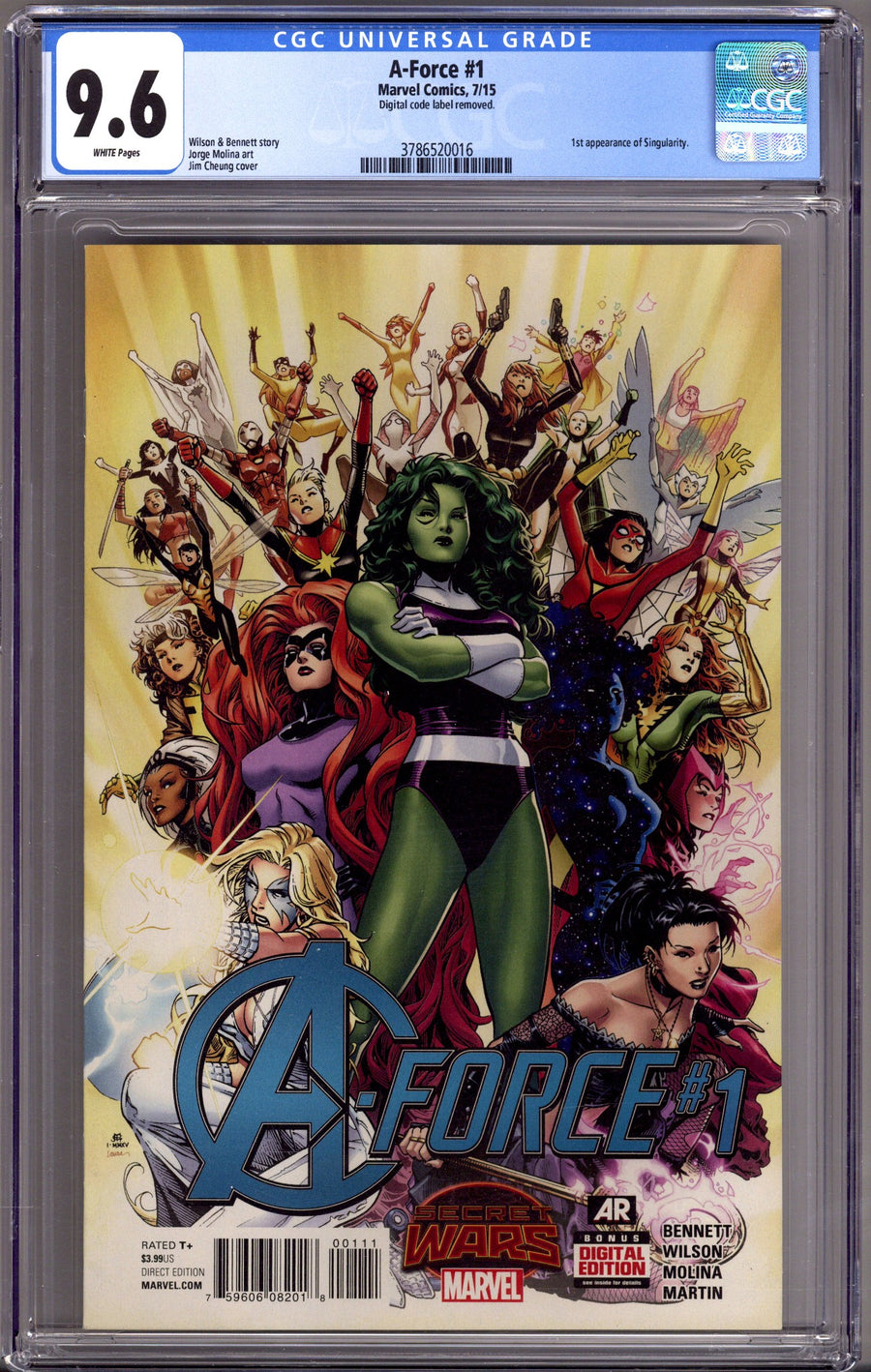 A-Force Vol 1 1 CGC 9.6 (NM+) (2015) 