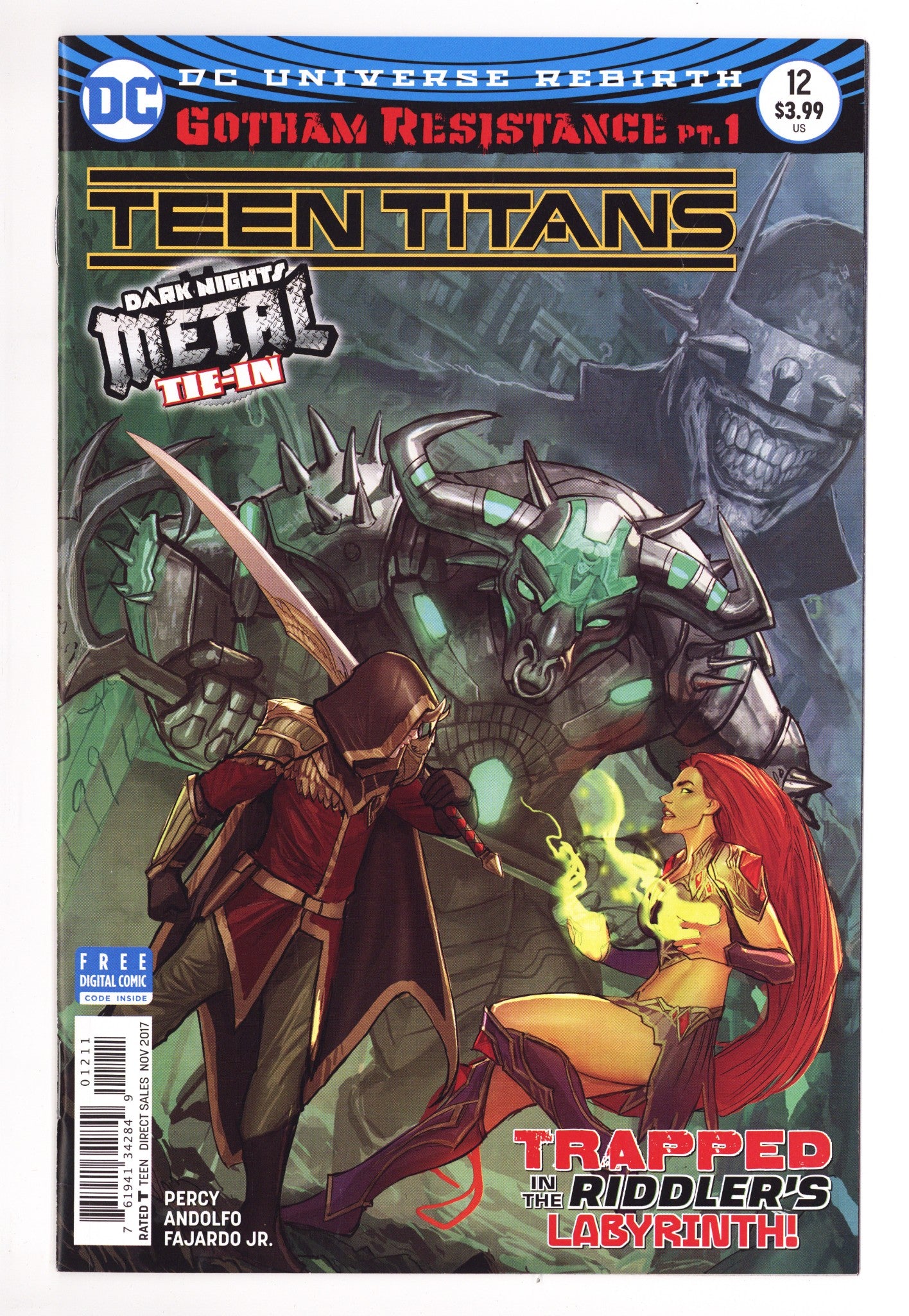 Teen Titans Vol 6 12 VF (8.0) (2017) 