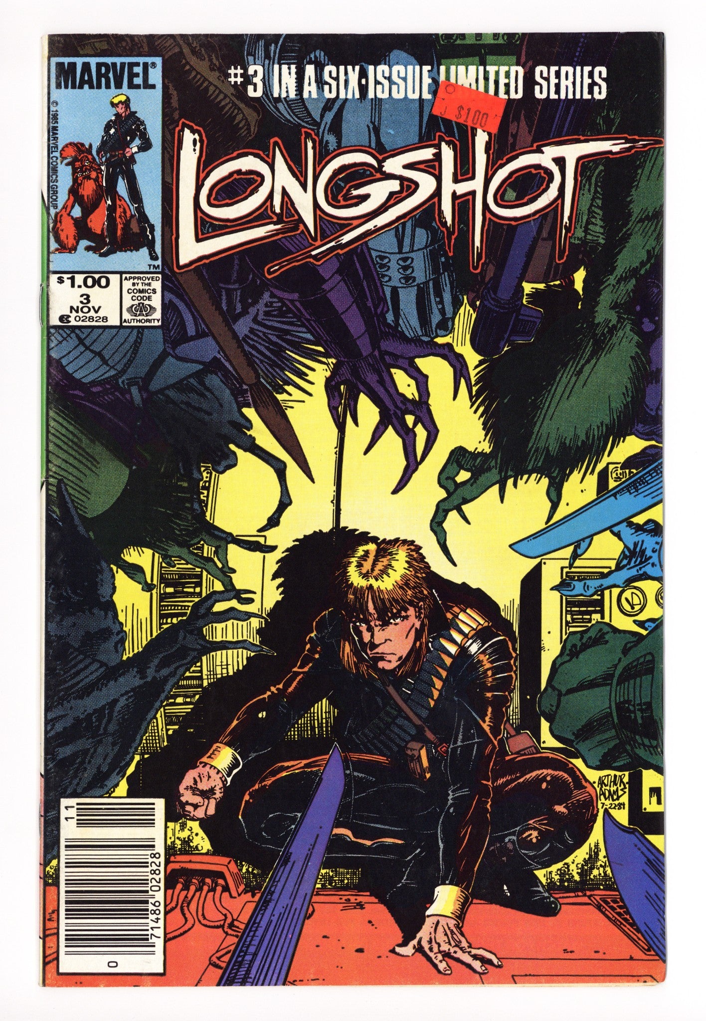 Longshot Vol 1 3 VG/FN (5.0) (1985) Canadian Price Variant 