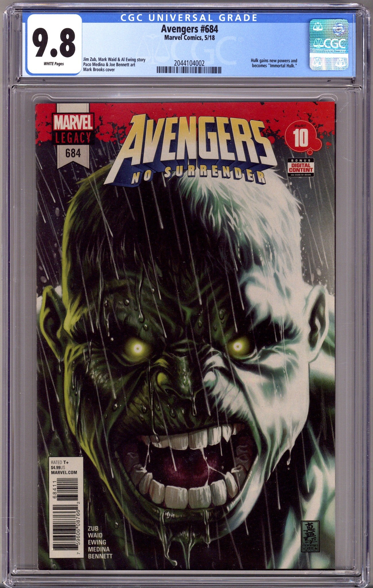Avengers Vol 7 684 CGC 9.8 (NM/M) (2018) 