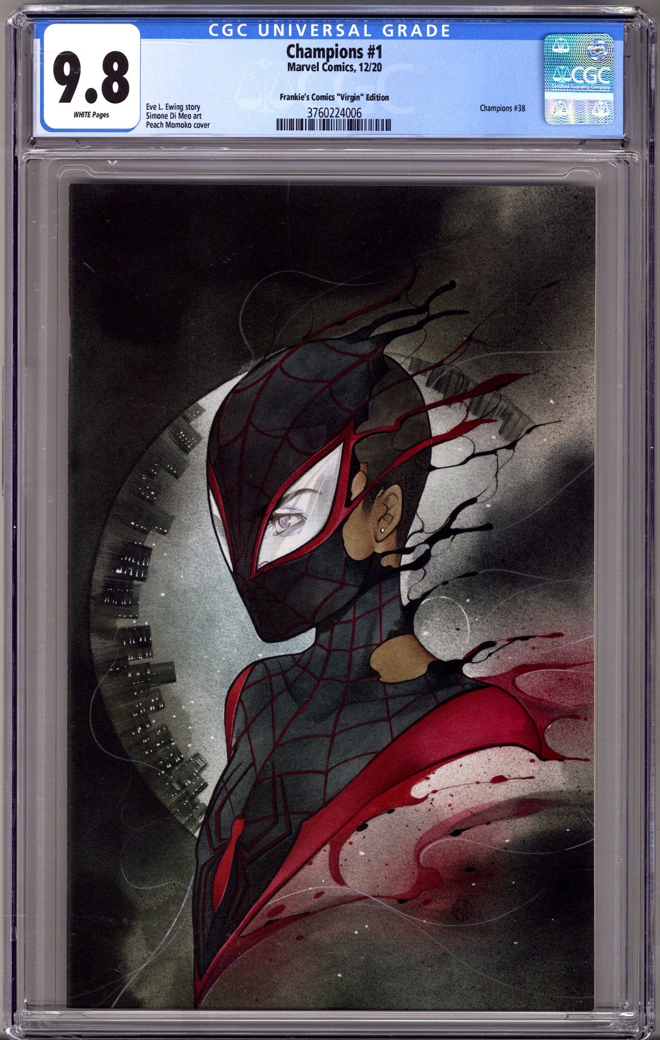 Champions Vol 4 1 (38) CGC 9.8 (NM/M) (2020) Momoko Virgin Exclusive Variant 