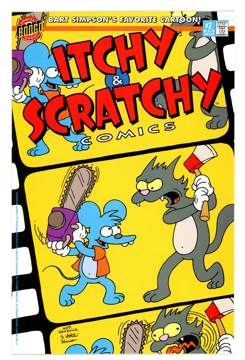 Itchy & Scratchy Comics 2 High Grade (1994) 
