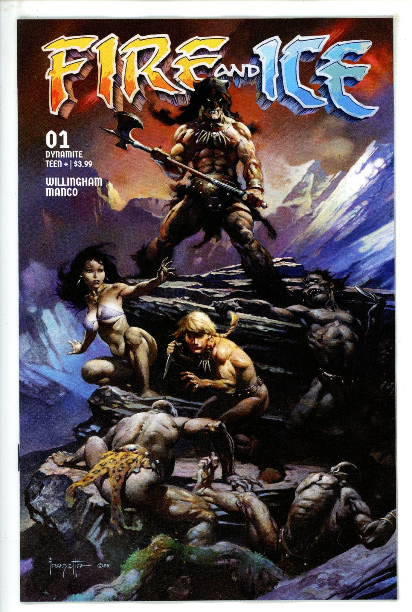 Fire And Ice 1 Frazetta Variant (2023)
