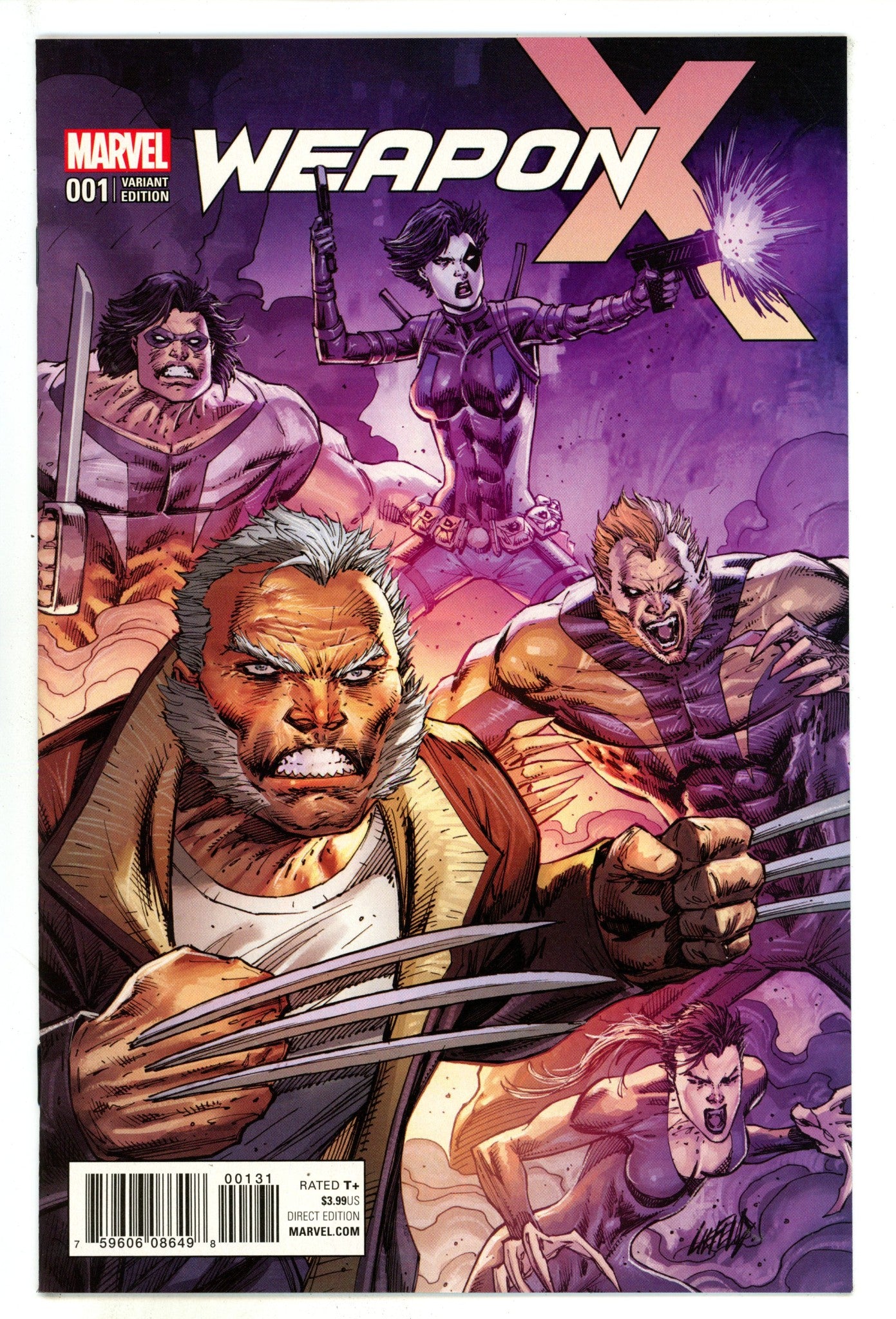 Weapon X Vol 3 1 NM- (9.2) (2017) Liefeld Incentive Variant 