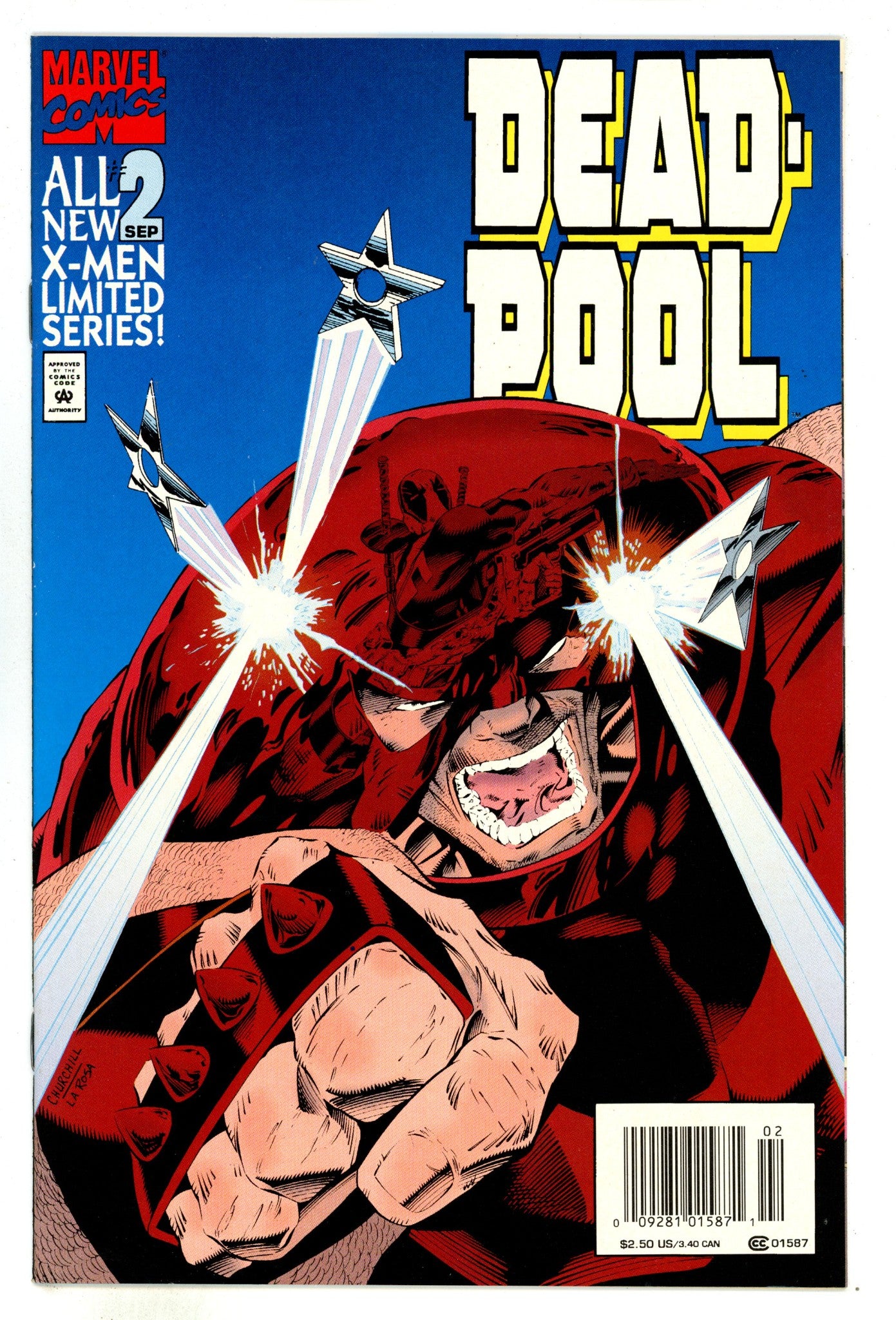Deadpool Vol 1 2 NM- (9.2) (1994) Newsstand 