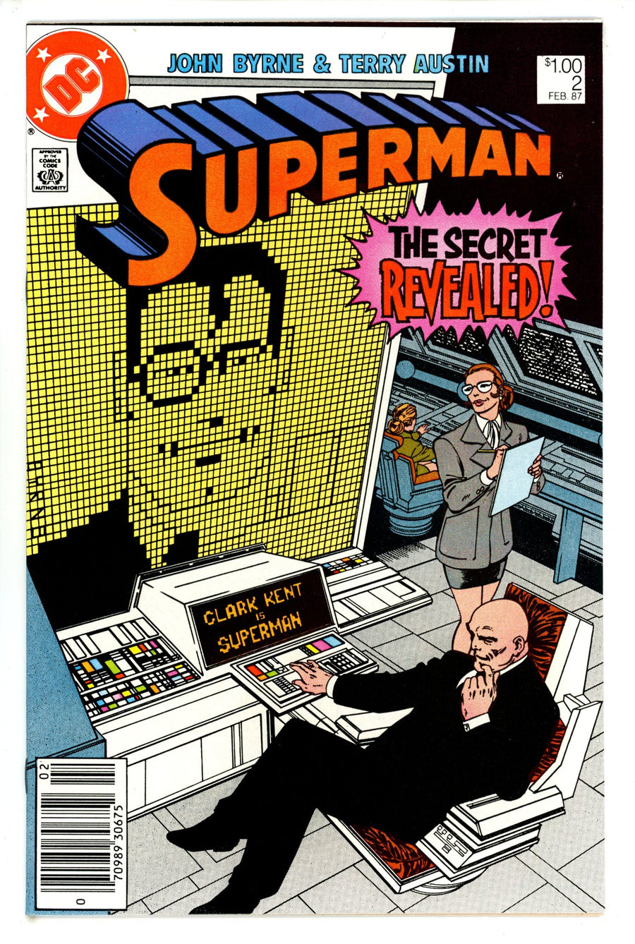 Superman Vol 2 2 Canadian Variant VF/NM (1987)