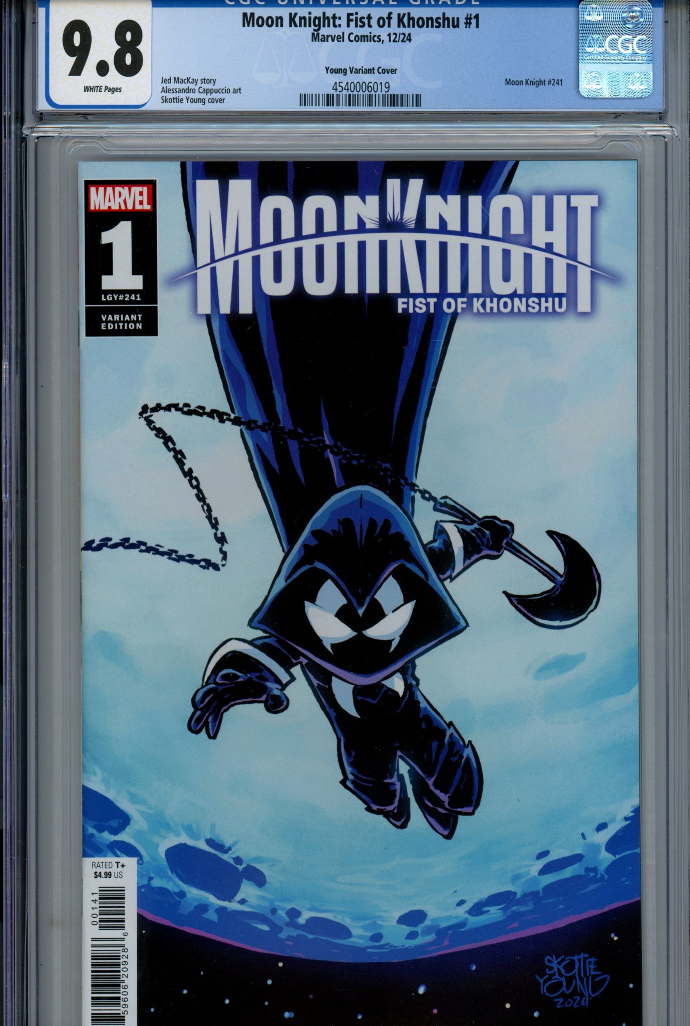 Moon Knight: Fist of Khonshu 1 CGC 9.8 (NM/M) (2024) Young Variant 