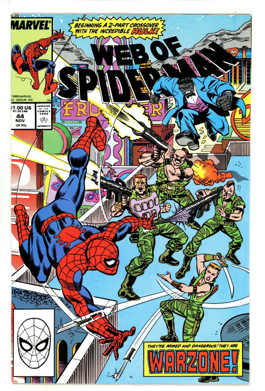 Web of Spider-Man Vol 1 44 Mid Grade (1988) 