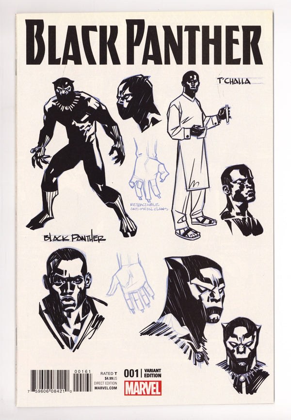 Black Panther Vol 6 1 VF/NM (9.0) (2016) Stelfreeze Design Incentive Variant