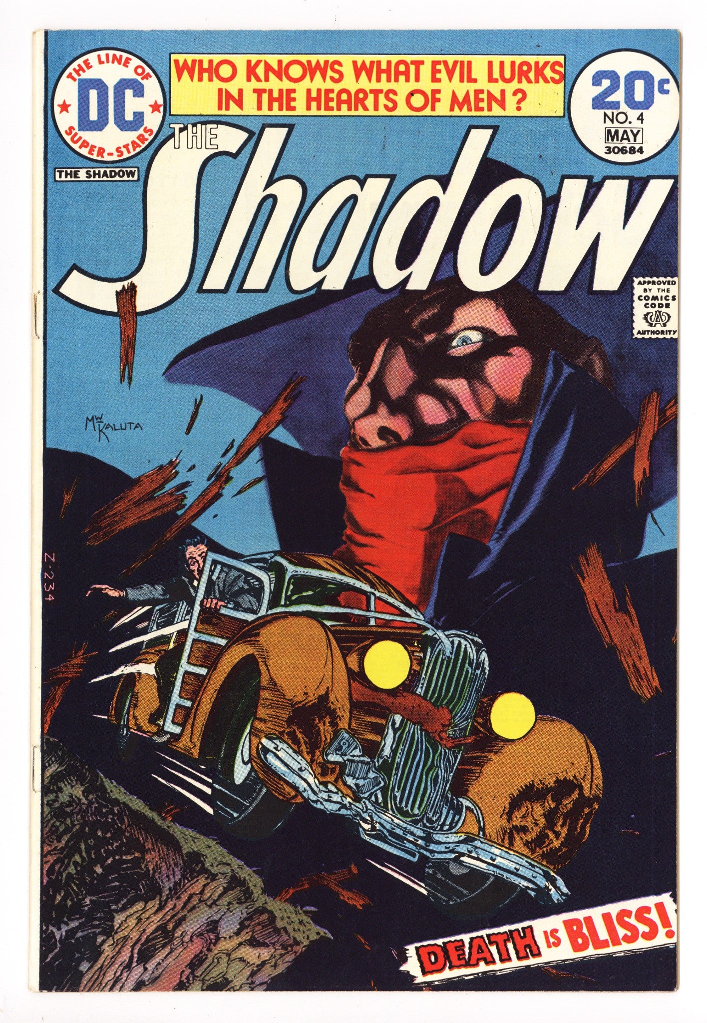 The Shadow Vol 1 4 Very Low Grade Cover Detached (1974) 