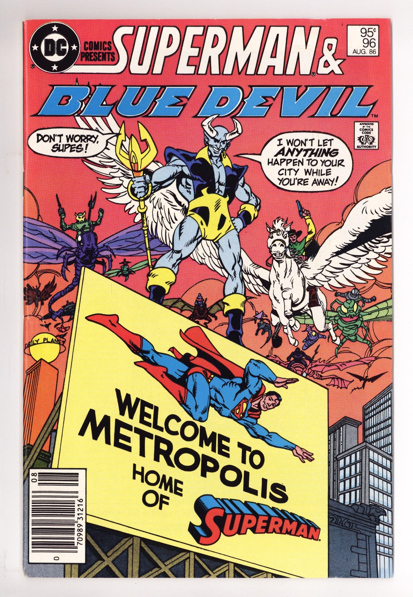 DC Comics Presents Vol 1 96 FN+ (6.5) (1986) Canadian Price Variant 