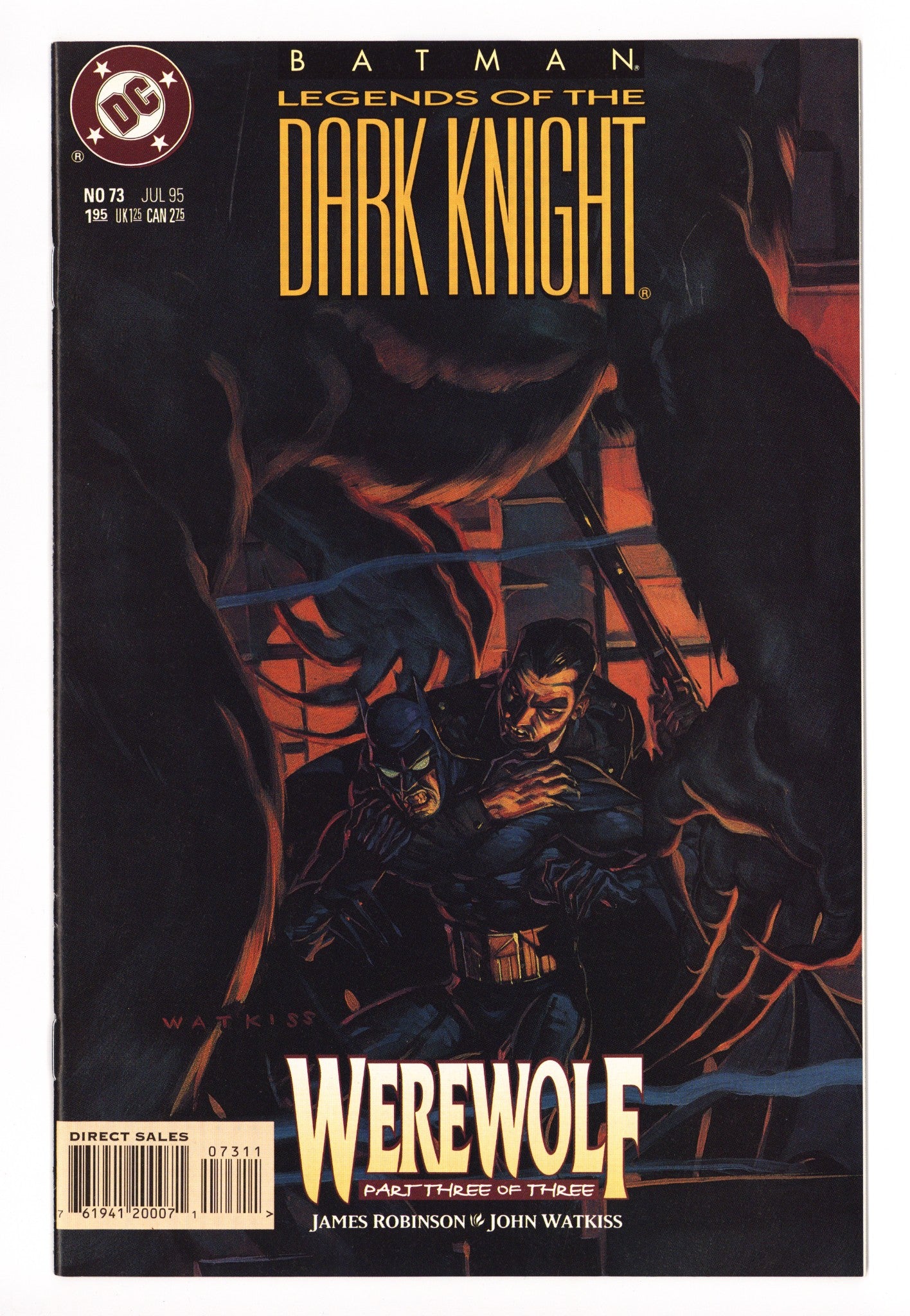 Batman: Legends of the Dark Knight 73 High Grade (1995) 