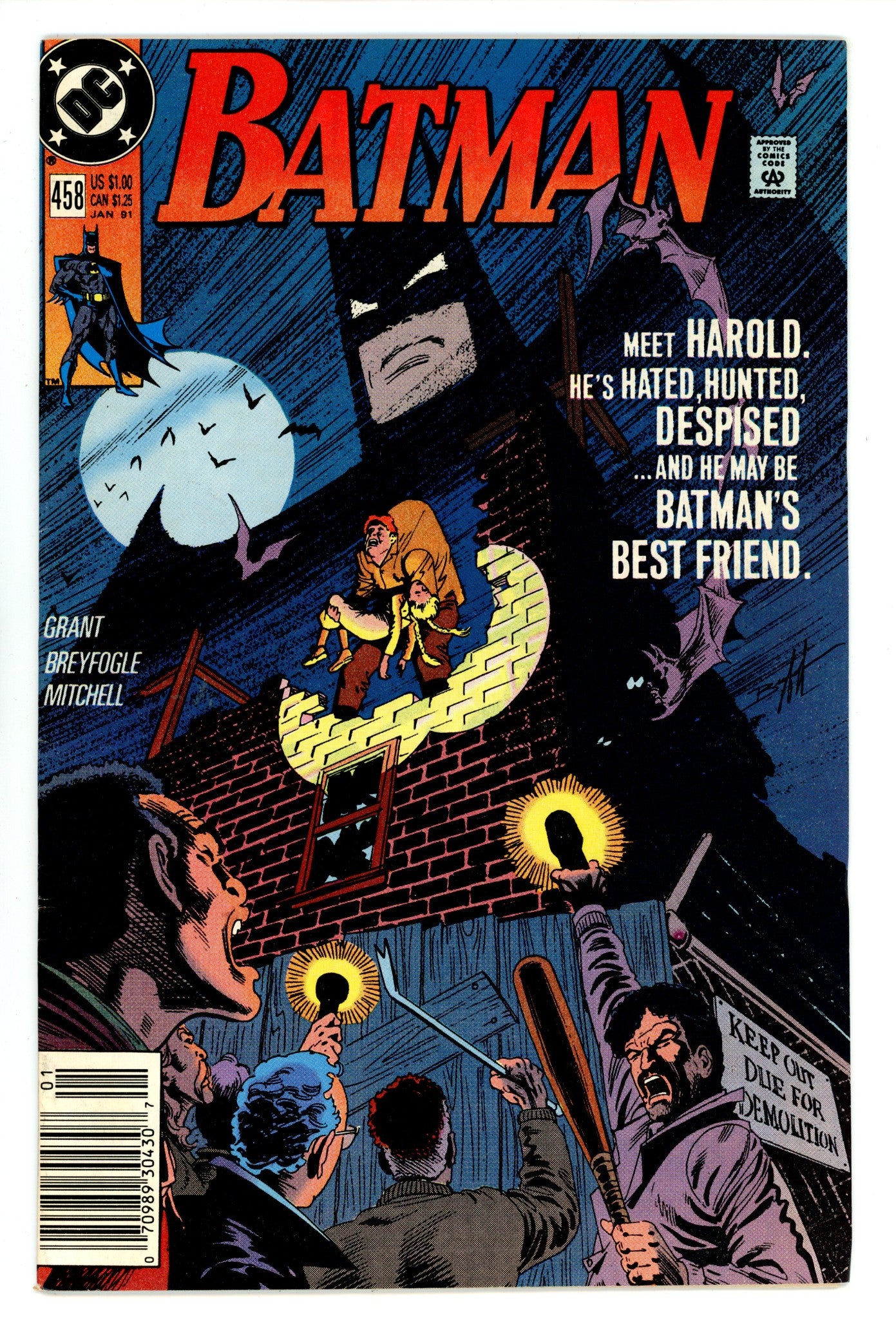 Batman Vol 1 458 Mid Grade (1991) Newsstand 