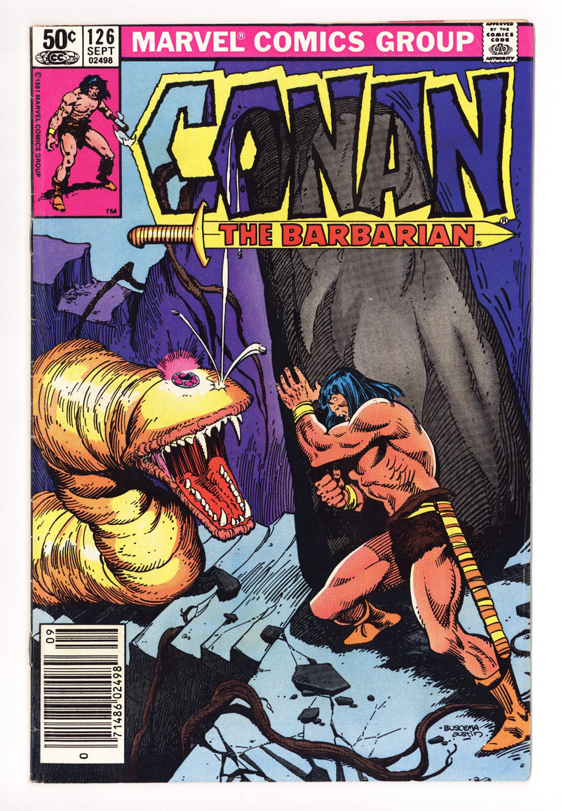 Conan the Barbarian Vol 1 126 Low Grade (1981) Newsstand 